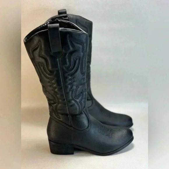 Dream Pairs Shoes - DREAM PAIRS Women’s Black Cowboy Boots Size 5 - New, Mid-Calf Western Bootie